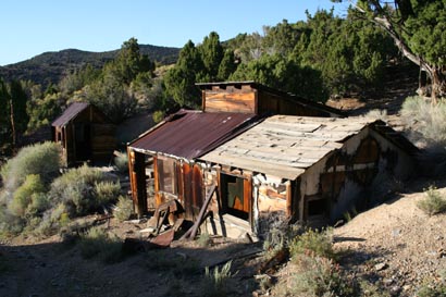 buildings dot the area