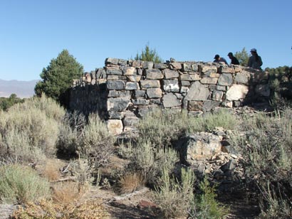 lots of stone foundations cover the area