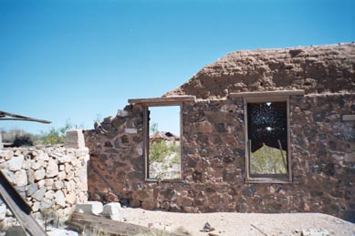 many buildings are scattered over two different locations