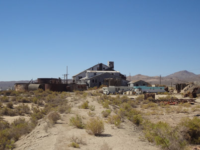 the mill can be seen from Interstate 80 just south of Lovelock